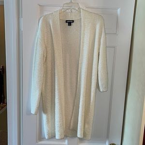 Land’s End White Women’s Acrylic & Cotton Sweater